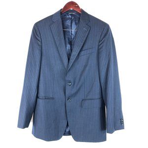 Banana Republic Navy Pinstripe Blazer